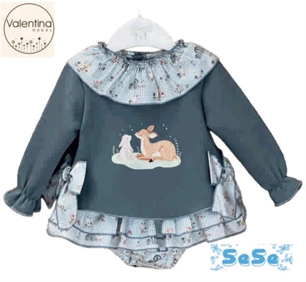 MAR31 CONJUNTO "A" NIÑA SUDADERA BAMBI + CULOTE